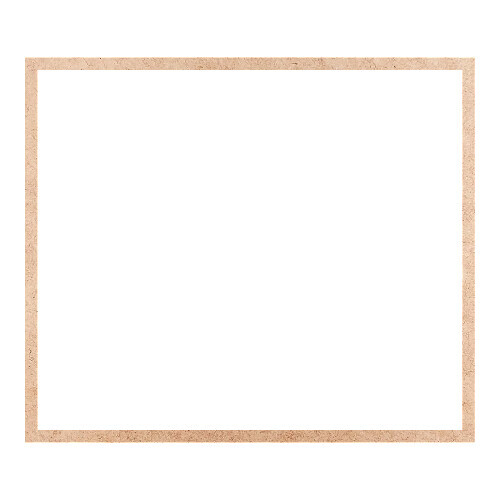 Recorte Moldura Ret 30 x 35 cm Borda 1 cm / MDF 3mm