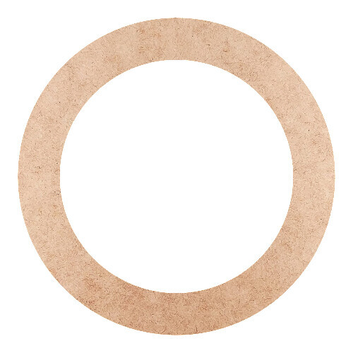 Recorte Moldura Circular 15 cm Borda 2 cm / MDF 3mm