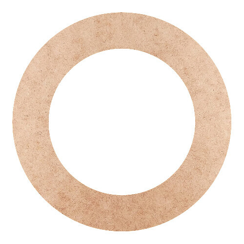 Recorte Moldura Circular 12 cm Borda 2 cm / MDF 3mm