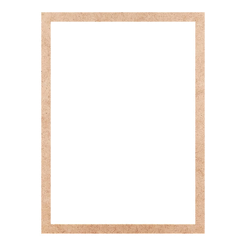 Recorte Moldura Ret 46 x 34 cm Borda 2 cm / MDF 3mm