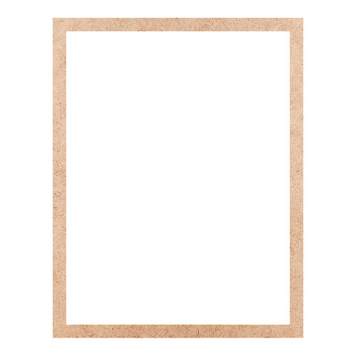 Recorte Moldura Ret 46 x 36 cm Borda 2 cm / MDF 3mm