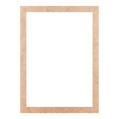 Recorte Moldura Ret 34 x 25 cm Borda 2 cm / MDF 3mm