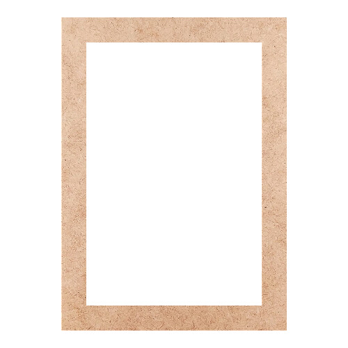 Recorte Moldura Ret 25 x 18 cm Borda 2 cm / MDF 3mm