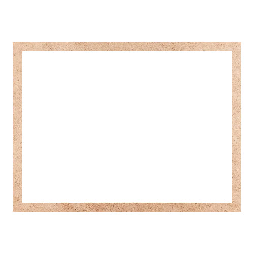 Recorte Moldura Ret 35 x 47 cm Borda 2 cm / MDF 3mm