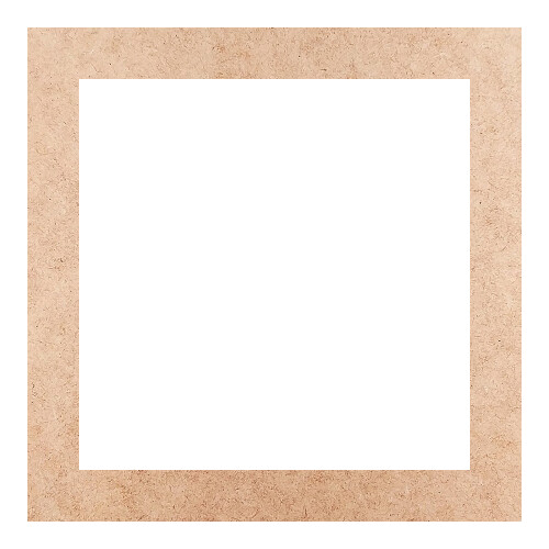 Recorte Moldura Quadrada 19 cm Borda 2 cm / MDF 3mm