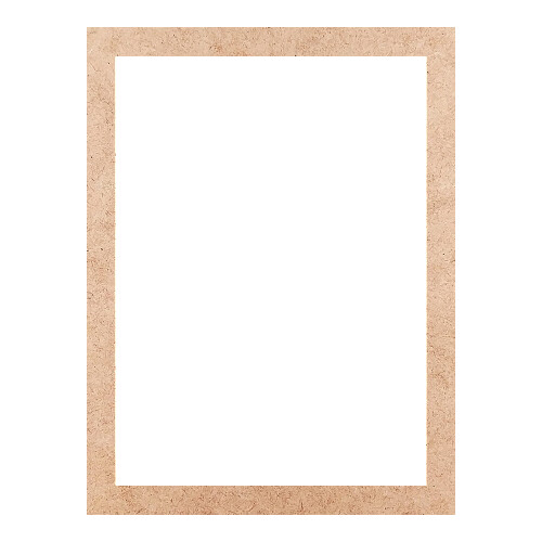 Recorte Moldura Ret 33 x 25 cm Borda 2 cm / MDF 3mm