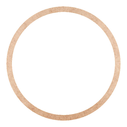 Recorte Moldura Circular 20 cm Borda 1 cm / MDF 3mm