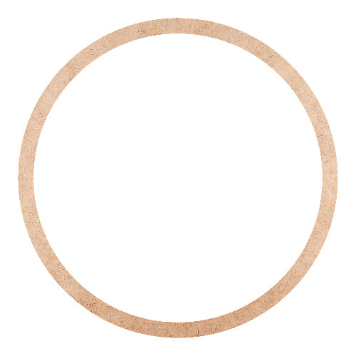 Recorte Moldura Circular 20 cm Borda 1 cm / MDF 3mm