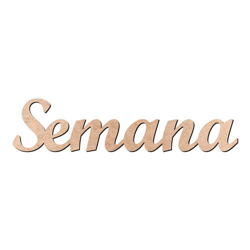Recorte Semana Script Mt Std / MDF 3mm