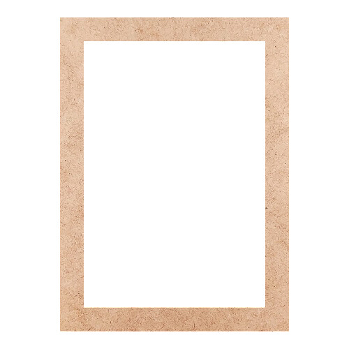 Recorte Moldura Ret 26 x 19 cm Borda 2 cm / MDF 3mm