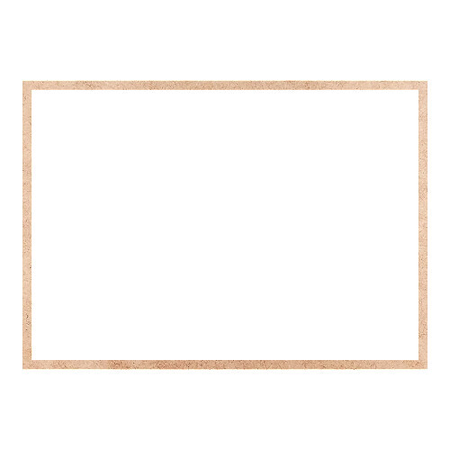 Recorte Moldura Ret 30 x 42 cm Borda 1 cm / MDF 3mm