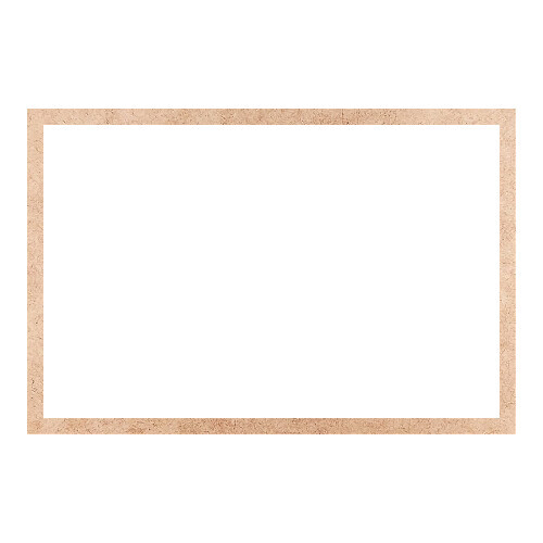 Recorte Moldura Ret 40 x 60 cm Borda 2 cm / MDF 3mm