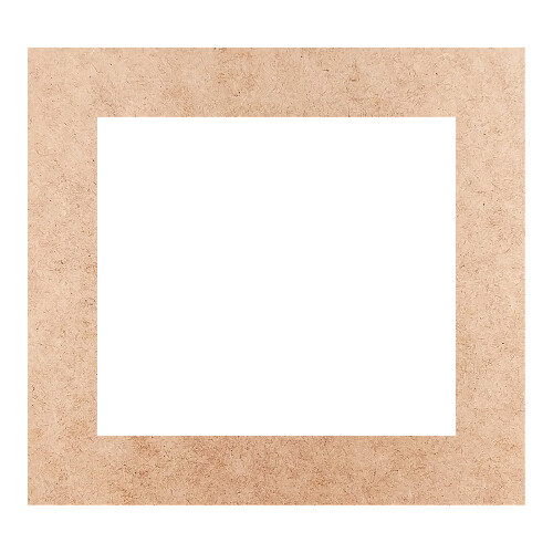 Recorte Moldura Ret 46 x 50 cm Borda 7 cm / MDF 3mm