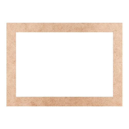 Recorte Moldura Ret 26 x 36 cm Borda 3 cm / MDF 3mm