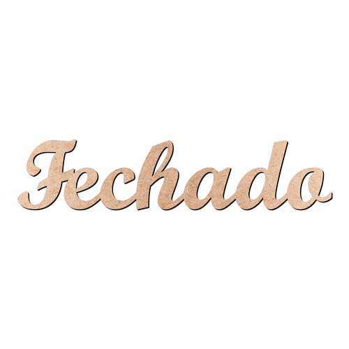 Recorte Fechado Script Mt Std / MDF 3mm