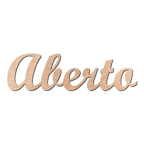 Recorte Aberto Script Mt Std / MDF 3mm
