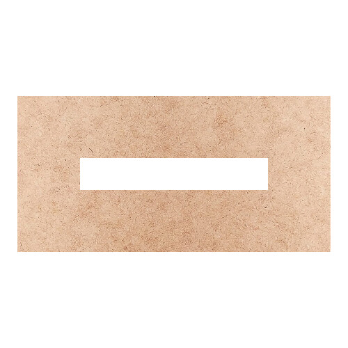 Recorte Moldura Ret 10 x 20 cm Borda 4 cm / MDF 3mm