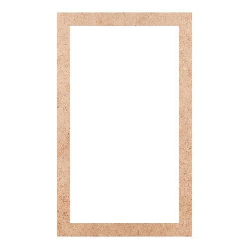 Recorte Moldura Ret 33 x 20 cm Borda 2 cm / MDF 3mm