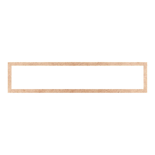 Recorte Moldura Ret 8 x 36 cm Borda 1 cm / MDF 3mm