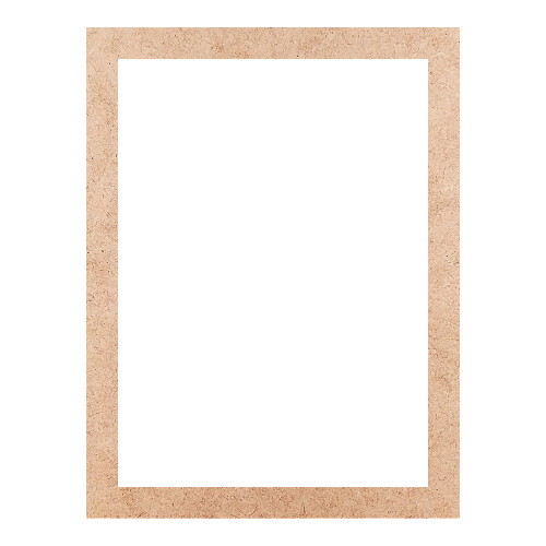 Recorte Moldura Ret 46 x 35 cm Borda 3 cm / MDF 3mm