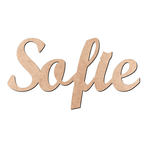 Recorte Sofie Script Mt Std / MDF 3mm