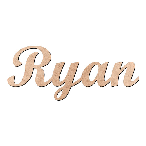Recorte Ryan Script Mt Std / MDF 3mm