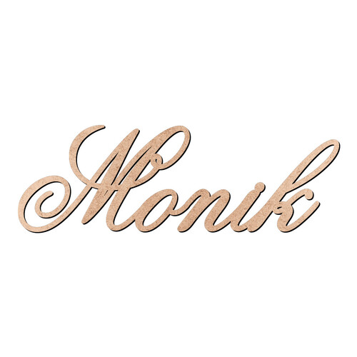 Recorte Monik Old Script / MDF 3mm