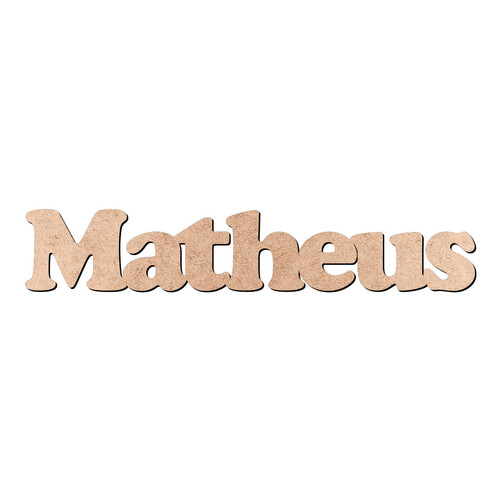 Recorte Matheus Cooper Black / MDF 3mm