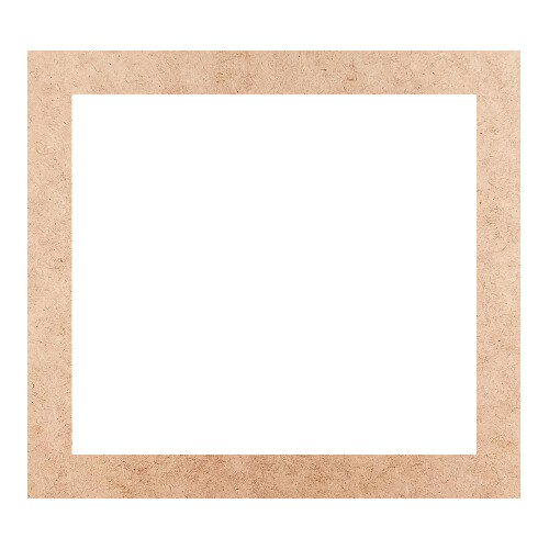 Recorte Moldura Ret 10 x 11 cm Borda 1 cm / MDF 3mm