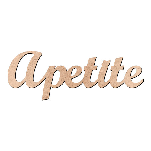 Recorte Apetite Script Mt Std / MDF 3mm