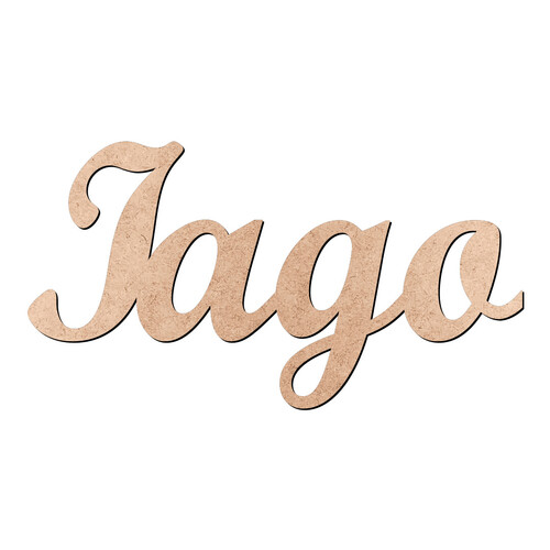 Recorte Iago Script Mt Std / MDF 3mm
