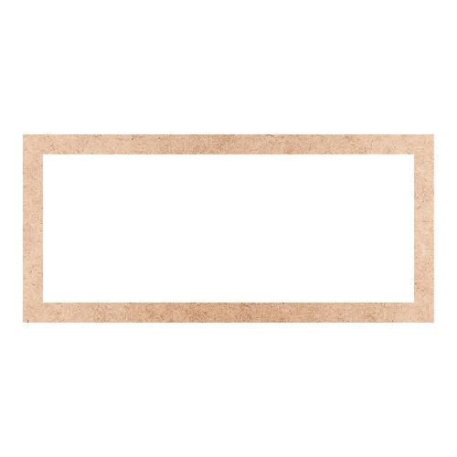 Recorte Moldura Ret 46 x 100 cm Borda 5 cm / MDF 3mm