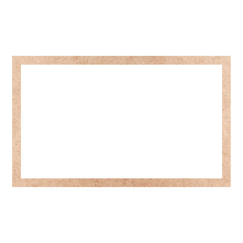 Recorte Moldura Ret 30 x 50 cm Borda 2 cm / MDF 3mm