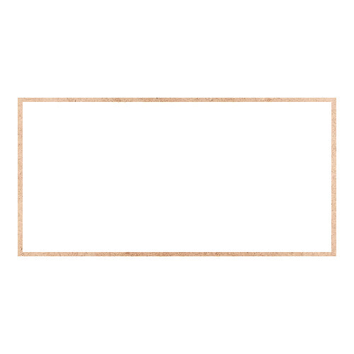 Recorte Moldura Ret 32 x 64 cm Borda 1 cm / MDF 3mm