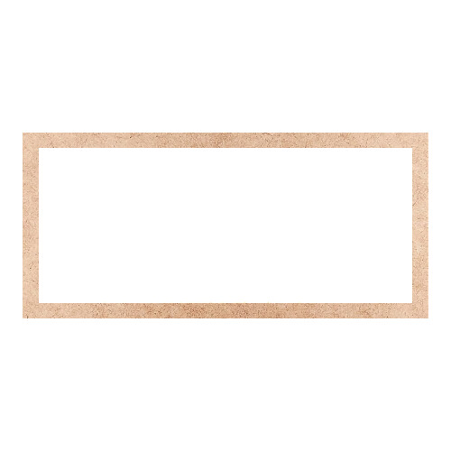 Recorte Moldura Ret 46 x 100 cm Borda 4 cm / MDF 3mm