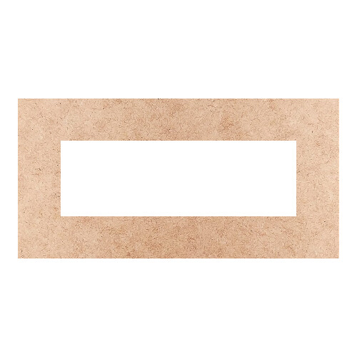 Recorte Moldura Ret 15 x 30 cm Borda 4 cm / MDF 3mm