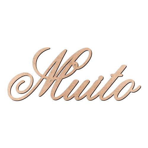 Recorte Muito Old Script / MDF 3mm
