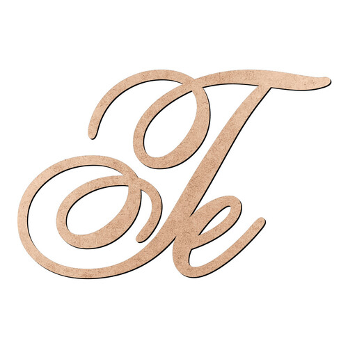 Recorte Te Old Script / MDF 3mm