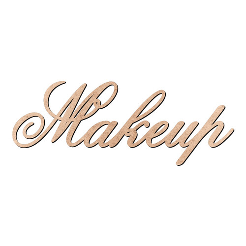 Recorte Makeup Old Script / MDF 3mm