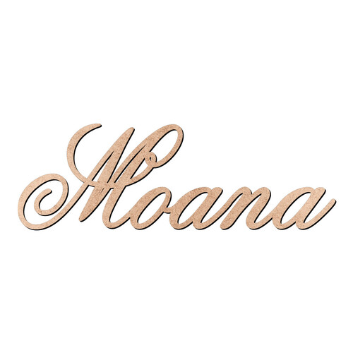 Recorte Moana Old Script / MDF 3mm