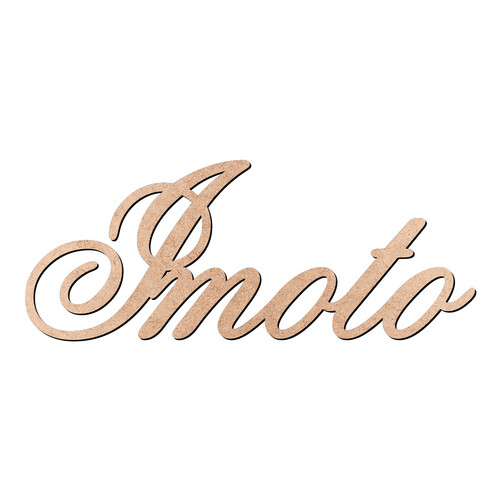 Recorte Imoto Old Script / MDF 3mm