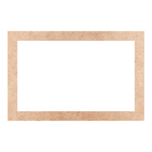 Recorte Moldura Ret 46 x 70 cm Borda 5 cm / MDF 3mm