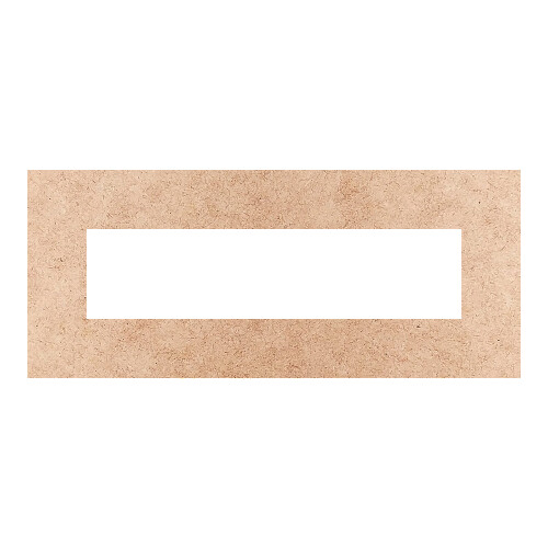 Recorte Moldura Ret 14 x 33 cm Borda 4 cm / MDF 3mm