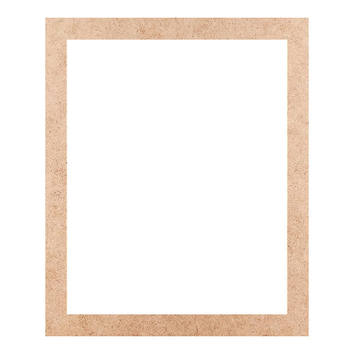 Recorte Moldura Ret 29 x 24 cm Borda 2 cm / MDF 3mm