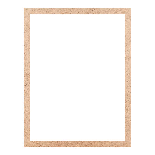 Recorte Moldura Ret 44 x 34 cm Borda 2 cm / MDF 3mm