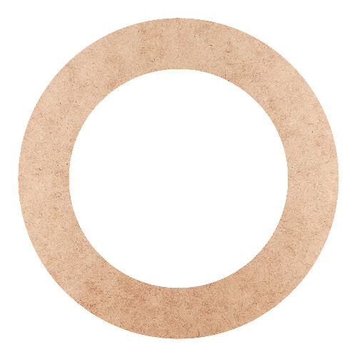 Recorte Moldura Circular 25 cm Borda 4 cm / MDF 3mm