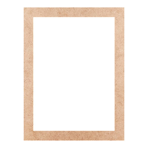 Recorte Moldura Ret 41 x 31 cm Borda 3 cm / MDF 3mm