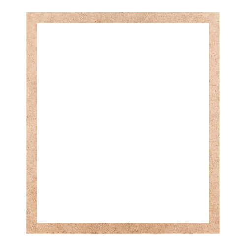 Recorte Moldura Ret 40 x 35 cm Borda 2 cm / MDF 3mm