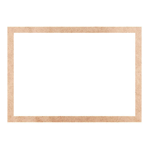 Recorte Moldura Ret 30 x 42 cm Borda 2 cm / MDF 3mm