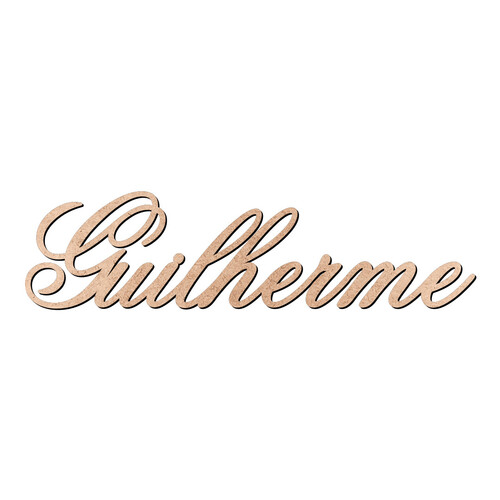 Recorte Guilherme Old Script / MDF 3mm